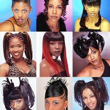 13 best '90s hairstyles that you definitely rocked back in the day. Some Black Hairstyles Of The 90s Oh How Far We Ve Come I Know Everyone Has A Family Member Or Kne Black Hair 90s 90s Hairstyles Black Women Hairstyles