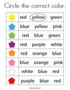 Total there are 20 simple coloring pages, with two levels. Color Words Coloring Pages Twisty Noodle