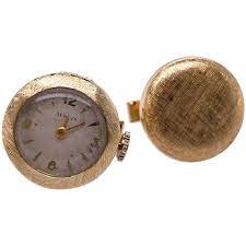 Gold Watch Cufflinks For Sale At 1stdibs