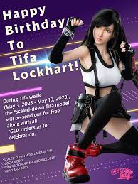 Game Lady Doll Official on X: Happy Birthday to Tifa Lockhart🎂 Special  Promotion: Free giveaway of scaled-down (100cm) Tifa model during May 3 -  May 10🎁 Join the celebrations together with us🤗