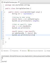 String To Char Array Java Convert String To Char Journaldev