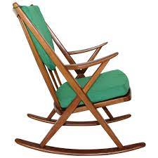 Scandinavian Modern Rocking Chair Gyngestol By Frank Reenskaug Circa 1960 1stdibs Com Rocking Chair Vintage Rocking Chair Modern Rocking Chair