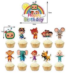 We've got more free cocomelon party printables for you to use for your party below so please be sure to if you are looking to sort out all your cocomelon party decorations and items in one go however, please check out our full printable cocomelon. Amazon Com Coco Melon Birthday Cake Topper Set 2nd Second Birthday Cake Cupcake Toppers Decoration For Jj Melon Theme Party Supplies Baby Shower Grocery Gourmet Food