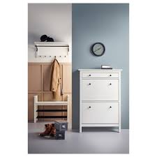 Hemnes Bank Met Schoenenrek Wit 85x32 Cm Ikea Bench With Shoe Storage Shoe Storage White Hemnes Shoe Cabinet