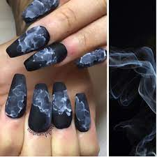 Liquid Brush Coffin Nails Designs Gel Nails Nail Designs