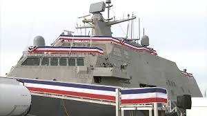 После доставки необходимых комплектующих для атомной бомбы «малыш» на базу в тихом океане. New Navy Ship Uss Indianapolis To Be Commissioned At Port Of Indiana This Weekend Abc7 Chicago