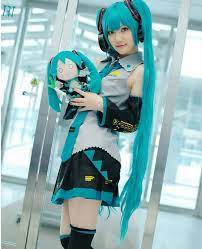 Anime Hatsune Miku Full Cosplay Vocaloid Halloween Costume Outfit | eBay