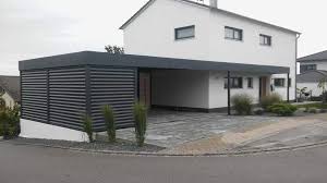 Carport Bild 06 Projekt 01849 Doppelcarport Stahl Abstellraum Stahlwelle Sichtschutz Holz Haustuerueberdachung 84103 Pos In 2020 Modern Carport Carport Pergola Carport