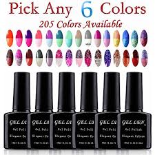 Gellen Pick Any 6 Colors Gel Nail Polish Color Changing Temperature Series 205 Colors Available