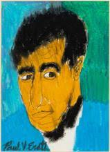 Sold at Auction: PAUL ERATH, MIXED MEDIA, FRAMED PORTRAIT