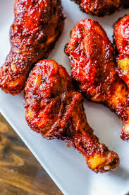 Crunchy Baked Bbq Chicken Drumsticks With A Crisp And Slightly Sticky Bark Are An Easy Main Dish Tha Baked Bbq Chicken Bbq Chicken Drumsticks Drumstick Recipes