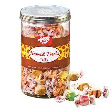 Although the legend says that saltwater taffy was born in the late 18th century when a. Harvest Treats Assorted Gourmet Salt Water Taffy Candy Gift 7 Flavors Gluten Free Made In Usa 18 Oz Walmart Com Walmart Com