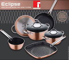 Marble Coating Is An Excellent Non Stick Layer With Hardened Performance Cooking With Bergner Marble Coating Is Fun And Easy The E Copper Pans Pans Induction