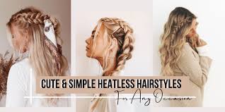 25 easy hairstyles even lazy beginners can copy. Hair Nail Looking Cute Cute Easy Heatless Hairstyles You Can Wear On Any Occasion