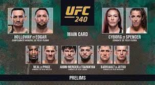 Ngannou was a mixed martial arts event produced by the ultimate fighting championship that was held on january 20, 2018, at td garden in boston, massachusetts. Mmaoddsbreaker Staff Picks Ufc 240 Mmaoddsbreaker
