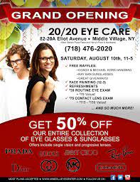 20 20 Full Page Advertisement And Poster For New Location Grand Opening Eye Care Digital Marketing Marketing