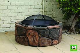Backyard Creations 35 Rockdale Fire Pit Is Perfect For Your Outdoor Gatherings This Wood Burning Fire Pit Is Ma Backyard Creations Fire Pit Outdoor Fire Pit