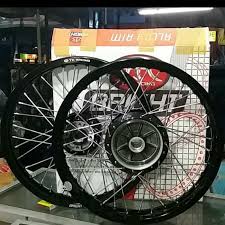 Modifikasi rx king standar gaya simpel. Paketan Velg Rx King Tk 1set 160 185 Ring 18 Dan 17 Tromol Asli Stell Shopee Indonesia