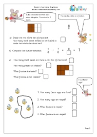 Ks2 topical maths problems for autumn, spring and summer term. Easter Chocolate Fractions Special Occasions By Urbrainy Com