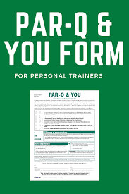 Par Q And You Forms Physical Activities Form Workout Log