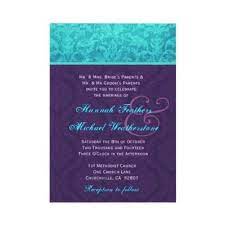 Royal Purple And Aqua Blue Damask Wedding Metallic Invitation Zazzlecom In 2021 Turquoise Wedding Invitations Purple Wedding Invitations Damask Wedding