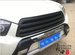 Toyota highlander 2014, center grille by truparts®. Carbon Fiber Car Front Bumper Mesh Grille Grills For Toyota Highlander 2009 2010 2011 2012 2013 2014 Fast By Ems Mesh Grille Bumper Grillefront Bumper Grille Aliexpress