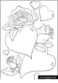 Welcome back the warm weather with these spring coloring sheets. Hearts And Roses Coloring Page Free Print And Color Online