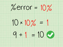 Select cell c3 and enter the formula shown below. How To Calculate Percentage Error 7 Steps With Pictures
