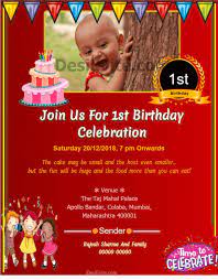 Create your own invitations, and impress your guests from the very start with your personalized design. 001 1st Birthday Invitation Wording Samples In Tamil With First Birthday Invitat In 2021 First Birthday Invitation Cards Invitation Card Maker 1st Birthday Invitations