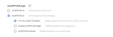 Choosing The Type Of Recaptcha | Google Developers