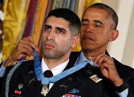 Army Capt. Florent Groberg receives the Medal of Honor for confronting  Afghan suicide bomber