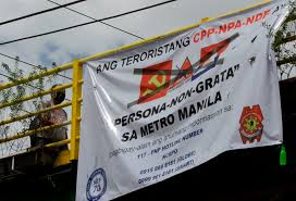 Die persoon is dan 'uit de gratie'. Cpp Npa Ndf Persona Non Grata In Metro Manila Photos Philippine News Agency