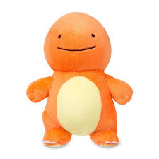 Pokemon Bird With Big Mouth Ditto As Charmander Poke Plush Embroidered Eyes And Mouth Felt Claws Pokemon Center Original Design Charmander Pokemon Pokemon Plush