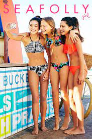 Seafolly Girls Summer 2014 Seafolly Com Moda Para Ninas Vestidos De Bano Ninas Traje De Bano Nina