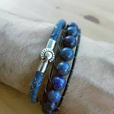 Lapis Tasli Erkek Bileklik 55 Tl Deri Mavi Orme Bileklik 35 Tl Deri Taki Takitasarim Lapis Tasli Erkek Bileklik 55 Tl Beaded Bracelets Jewelry Lapis