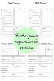 Mon Carnet Deco Organisation Maison Organisateur Familial Planning De Nettoyage