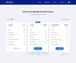 Redesign Pricing Page Dropbox In 2020 User Interface Interface Dropbox