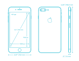 Apple iphone 8 plus smartphone. Apple Iphone 8 Plus 11th Gen 2017 Dimensions Drawings Dimensions Com