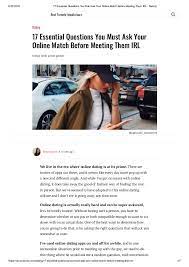 Click for 100 questions to get her to say yes to a date. 17 Essential Questions You Must Ask Your Online Match Before Meeting