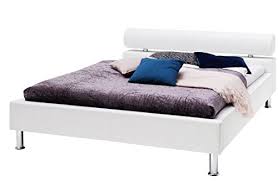 Sette Notti Polsterbett Bett 120x200 Weiss Kunstleder Bett Liegefla