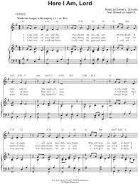Jun 29, 2015 · r.i.c.o. Dan Schutte Here I Am Lord Sheet Music In G Major Transposable Download Print Sku Mn0055233