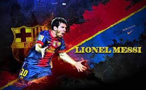 The wallpaper makes use of the blaugrana colors only. Fc Barcelona Lionel Messi Wallpapers Wallpaper Cave