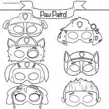 Paw patrol coloring pages printable. Paw Patrol Masks Coloring Page Paw Patrol Masks Paw Patrol Coloring Paw Patrol Coloring Pages
