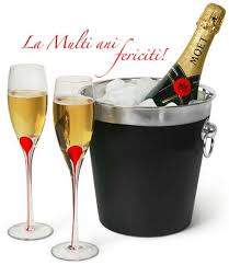 La mulți ani, scumpul meu naș. Sampanie Wine Bottle Images Birthday Post Cards