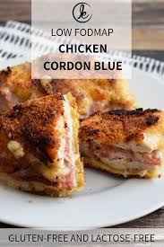 Gluten Free Chicken Cordon Bleu Low Fodmap And Lactose Free Recipe Free Chicken Recipes Fodmap Recipes Lactose Free