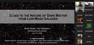 So now we would like you of course, understand the nature of this dark matter. Shany Danieli Successfully Defends Thesis Clues To The Nature Of Dark Matter From Low Mass Galaxies Outside The Local Group Department Of Physics