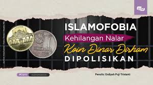 Hal ini karena nilai kepingan koin ini sesuai dengan syariat islam dan bebas dari riba. Islamofobia Kehilangan Nalar Koin Dinar Dirham Dipolisikan Muslimah News