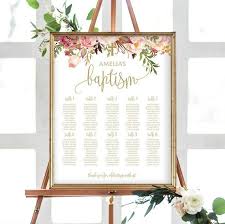 Baptism Seating Chart Template Diy Seating Chart Editable Seating Chart Printable Seating Plan For Baptism Communion Seating Chart 8000