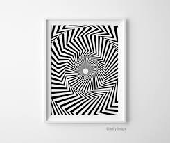 Black And White Wall Art Geometric Optical Illusion Art Abstract Art Geometric Art Black White Wall Art Prints Printable Art Post Printable Posters Art Optical Illusions Art Geometric Art