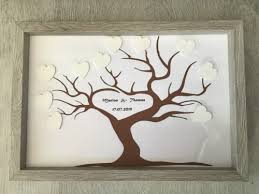 Hier finden sie die schönsten bilderrahmen rund um das wichtigste „ja im leben. Hochzeit Gastebuch Hochzeitsrahmen Bilderrahmen Personalisiert Unikat Handmade Baum Braun